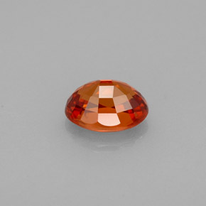 Hilo de espesartita Naranja mandarina natural de 1.22 ct, Corte Óvalo, VVS