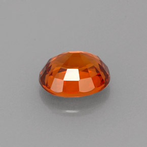 Granate espesartita naranja natural de 1,61 ct, corte óvalo, VVS-VS