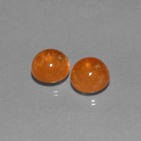 Gemas de granate espesartita naranja natural de  ct, transparente, transparente / translúcido