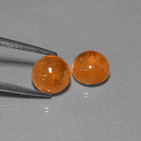 Gemas de granate espesartita naranja natural de  ct, transparente, transparente / translúcido