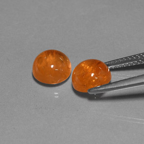 Gemas de granate espesartita naranja natural de  ct, transparente, transparente / translúcido