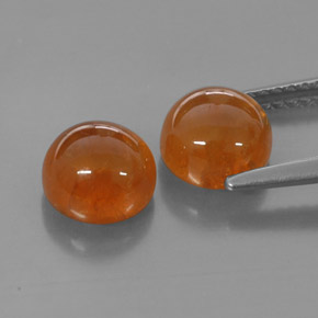 Gemas de granate espesartita naranja natural de  ct, transparente, transparente / translúcido