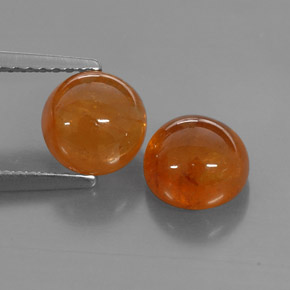 Gemas de granate espesartita naranja natural de  ct, transparente, transparente / translúcido