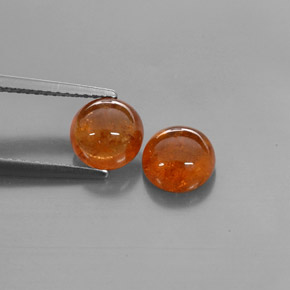 Gemas de granate espesartita naranja natural de  ct, transparente, transparente / translúcido