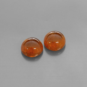 Gemas de granate espesartita naranja natural de  ct, transparente, transparente / translúcido