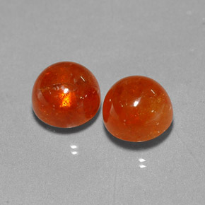 Gemas de granate espesartita naranja natural de  ct, transparente, transparente / translúcido