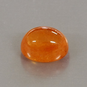 Granate espesartita naranja natural de 3,98 ct, transparente, transparente / translúcido