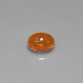 Granate espesartita naranja natural de 2,45 ct, transparente, transparente / translúcido