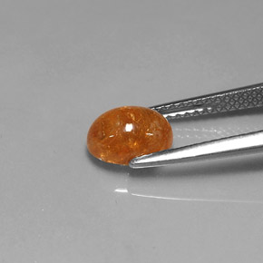 Granate espesartita naranja natural de 2,45 ct, transparente, transparente / translúcido