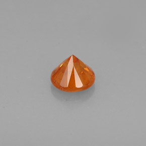 Hilo de espesartita Naranja natural de 0.42 ct, Corte Redondo, VS-SI