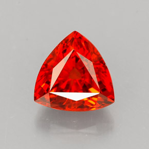 Hilo de espesartita Naranja rojizo natural de 1.52 ct, Trillón, VS