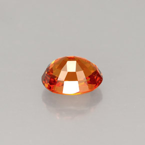 Granate espesartita naranja natural de 1,43 ct, corte óvalo, VVS-VS
