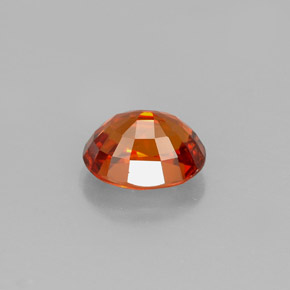 Granate espesartita naranja natural de 1,37 ct, corte óvalo, VVS-VS