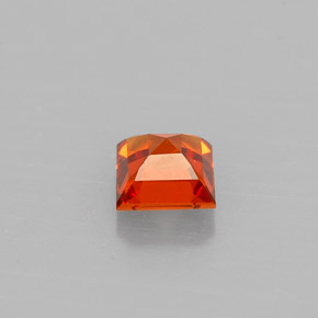 Hilo de espesartita Naranja mandarina natural de 0.57 ct, Cuadrado, VVS