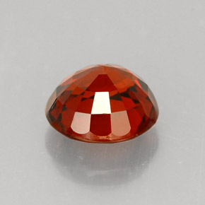Granate espesartita naranja natural de 1,42 ct, corte redondo, VVS