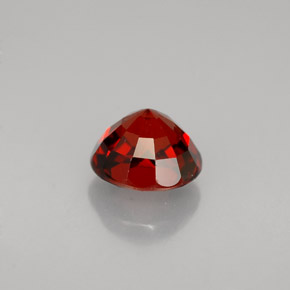 Granate espesartita naranja natural de 1,55 ct, corte redondo, VVS-VS