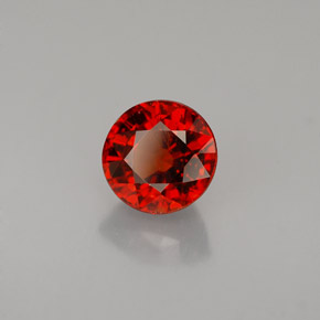 Hilo de espesartita Naranja rojizo natural de 1.40 ct, Corte Redondo, VS