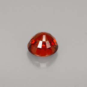 Hilo de espesartita Naranja rojizo natural de 1.40 ct, Corte Redondo, VS