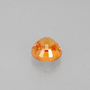 Granate espesartita naranja natural de 0,68 ct, corte redondo, VS