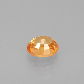 Hilo de espesartita Naranja mandarina natural de 0.63 ct, Corte Óvalo, VVS-VS