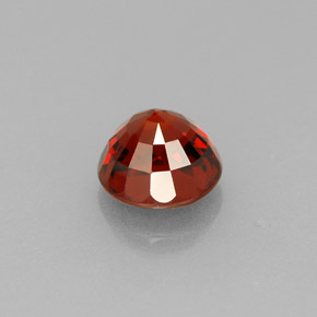 Granate espesartita naranja natural de 1,20 ct, corte redondo, VVS-VS