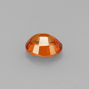 Granate espesartita naranja natural de 0,94 ct, corte óvalo, VS-SI