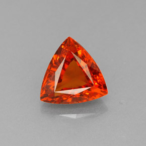 Granate espesartita naranja natural de 1,34 ct, trillón, SI