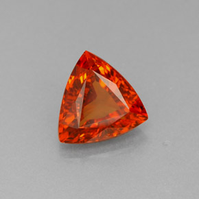 Granate espesartita naranja natural de 1,34 ct, trillón, SI