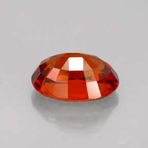 Granate espesartita naranja natural de 1,70 ct, corte óvalo, VS
