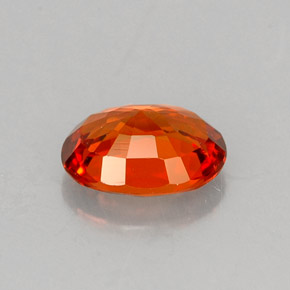 Granate espesartita naranja natural de 1,05 ct, corte óvalo, VS