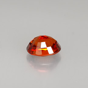 Hilo de espesartita Naranja rojizo natural de 1.29 ct, Corte Óvalo, VVS-VS