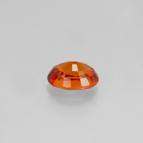 Granate espesartita naranja natural de 0,98 ct, corte óvalo, VVS-VS