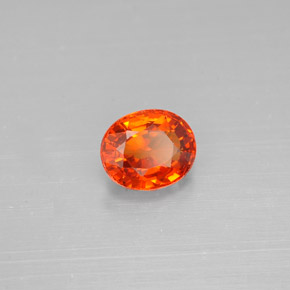 Hilo de espesartita Naranja mandarina natural de 0.98 ct, Corte Óvalo, VS