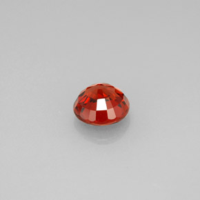 Granate espesartita naranja natural de 1,21 ct, corte redondo, VVS-VS