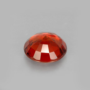 Granate espesartita naranja natural de 1,10 ct, corte redondo, VS