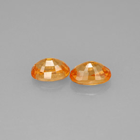 Gemas de granate espesartita naranja natural de  ct, corte óvalo, VS-SI