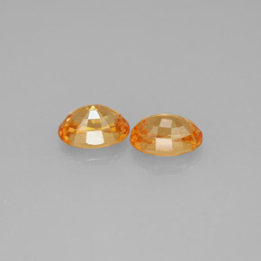 Gemas de granate espesartita naranja natural de  ct, corte óvalo, VS