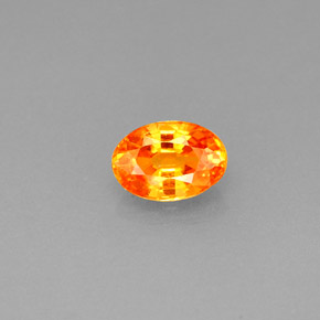 Hilo de espesartita Naranja mandarina natural de 0.63 ct, Corte Óvalo, VS
