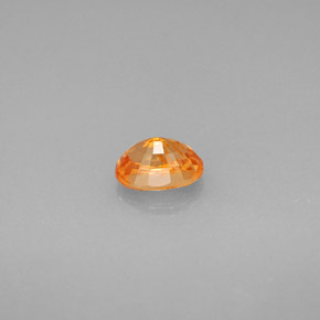 Granate espesartita naranja natural de 0,72 ct, corte óvalo, VS