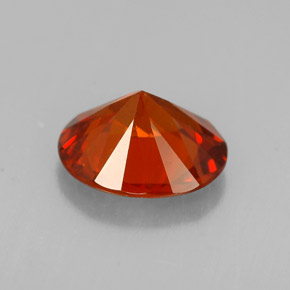 Granate espesartita naranja natural de 1,73 ct, corte óvalo, VS-SI