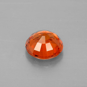 Hilo de espesartita Naranja mandarina natural de 1.12 ct, Corte Redondo, VS-SI