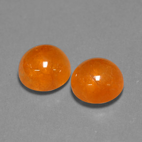 Gemas de granate espesartita naranja natural de  ct, transparente, transparente / translúcido