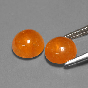 Gemas de granate espesartita naranja natural de  ct, transparente, transparente / translúcido