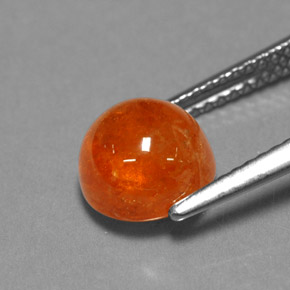 Granate espesartita naranja natural de 3,94 ct, transparente, transparente / translúcido