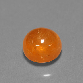 Granate espesartita naranja natural de 3,68 ct, transparente, transparente / translúcido