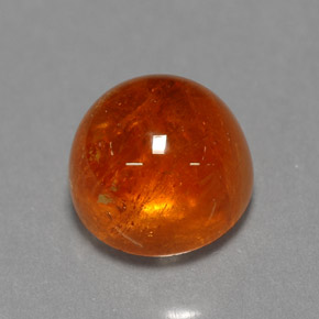 Hilo de espesartita Naranja natural de 3.42 ct, Transparente, Transparente / Translúcido