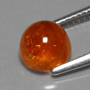 Hilo de espesartita Naranja natural de 3.42 ct, Transparente, Transparente / Translúcido