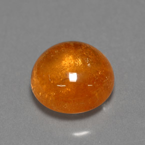 Granate espesartita naranja natural de 2,50 ct, transparente, transparente / translúcido
