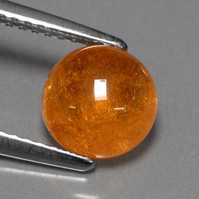 Granate espesartita naranja natural de 2,50 ct, transparente, transparente / translúcido