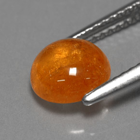 Granate espesartita naranja natural de 2,50 ct, transparente, transparente / translúcido